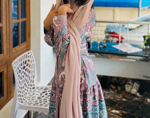 Paisley Print Ethnic Gown