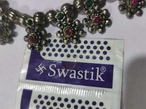 Vintage Oxidised Silver Necklace navratri