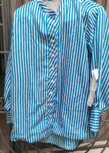 Striped Blue &amp; White Shirt