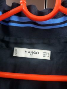 Classic Navy Blue Knee-Length Dress
