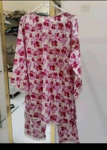 Elegant Floral Print Kurta Set