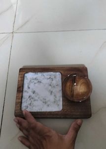 Wooden Tray with Bowl