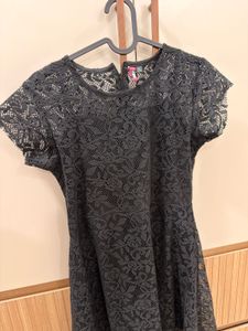 Elegant Black Lace Dress