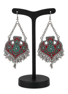 Boho Heart Dangle Earrings