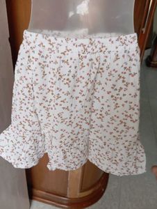 Cute Floral Print Midi Skirt