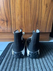 Stylish Black High-Top Sneakers