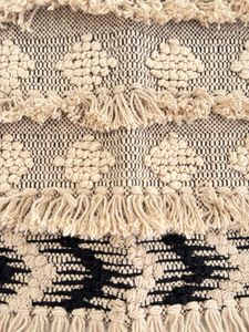 Boho woven cushion cover