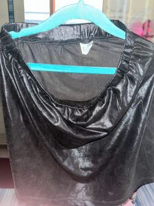 Sparkling Red Sequin Wrap Skirt Top