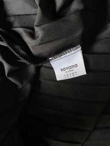 Chic Black Blazer Dress with Pleated Skirt