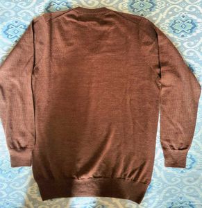 Brand New Men's V-Neck Wool Blend Sweater