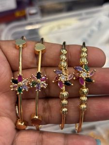 Colorful Gemstone Bangle Set