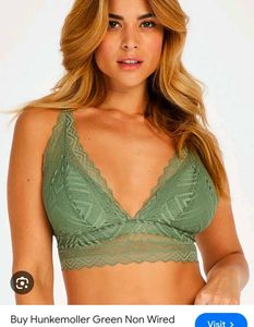 Green Lace humkemoller brallet top