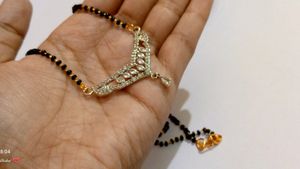 New Black Stones-Studded Mangalsutra
