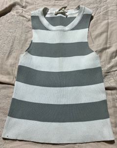 Striped Knit Tank Top