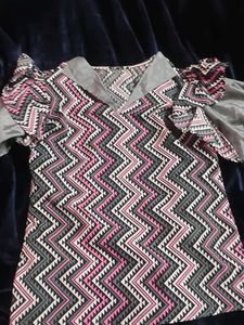 y2k Stylish Geometric Print top