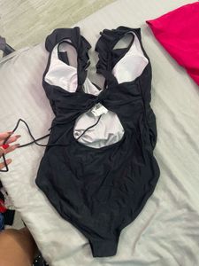 Chic Black One-Piece Swimsuit