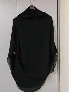 Elegant Black ready to wear instant hijab Scarf