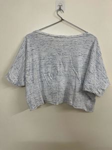 Sparkly Heart "i love human" Cropped Top