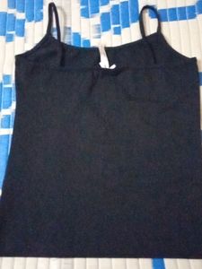 Stylish Black Crop Top -  Sleeveless Sequine Work