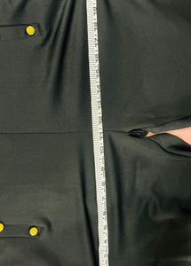 Stylish Black Pants with Gold Buttons