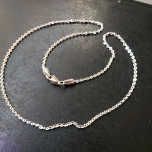 SR91 Pure Silver Snack 🥨 Chain  20"inc