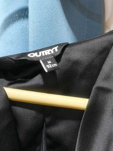 Sleek Black Cowl Neck Sleeveless Top