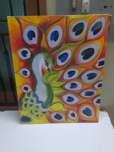 Hand made acrylic painting on canvas .Size - 18× 1