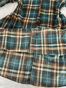 Flannel Plaid Fit and Flare Dress