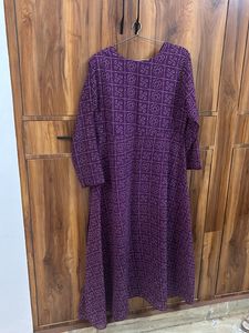 Vibrant Purple Bandhani Print Kurta