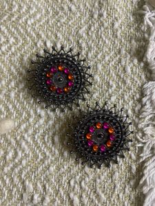 Boho Ethnic Sunburst Earrings