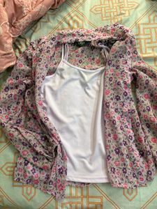 Floral Print Button-Up Shirt