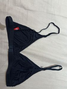 Comfortable Black  Triangle Bra for low back