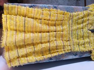 Yellow Textured dress