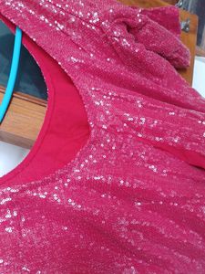 red sequins blouse for saree for choli for lehanga.