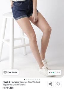Mast &amp; Harbour- Dark &amp; Light Wash Denim Shorts - 2