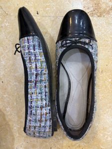 coquette Stylish Tweed Ballet Flats