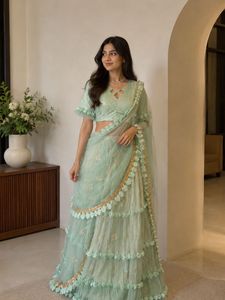 Designer Mint Green Lehenga Choli