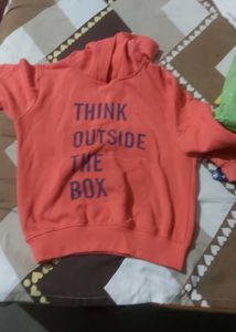 Orange Graphic Hoodie