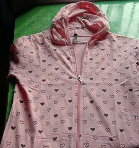 New Cotton Jacket Pink Colour For College Girls