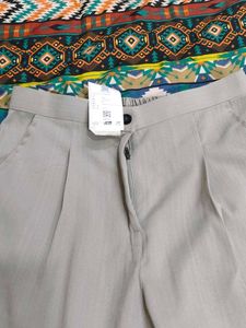Light Grey Wide Leg Pants