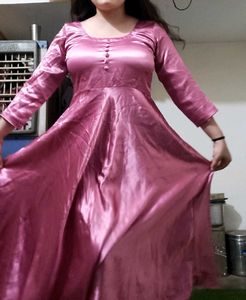 Elegant Pink Silk Kurta Set