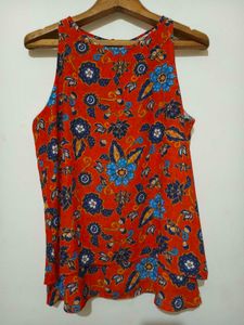 Vibrant Floral Sleeveless Top 34 -38"