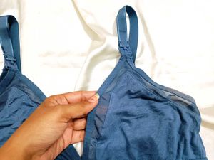 🇳🇿💫🎀Blue Mesh Triangle Bralette