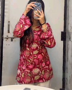 Beautiful Floral Print Kurta