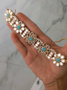 Mirror Work Choker &amp; Earrings Set