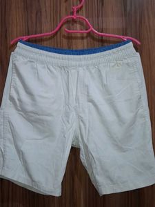 White Casual Shorts