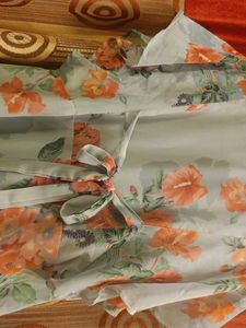 Light Blue Floral Maxi Dress