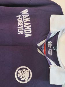 Wakanda Forever Black Panther Rugby Polo Shirt
