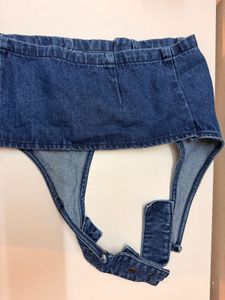 COMBO Newme One shoulder &amp; Freakins denim halter