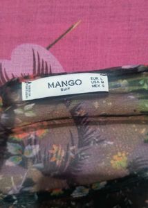 Floral Sheer Top - Mango